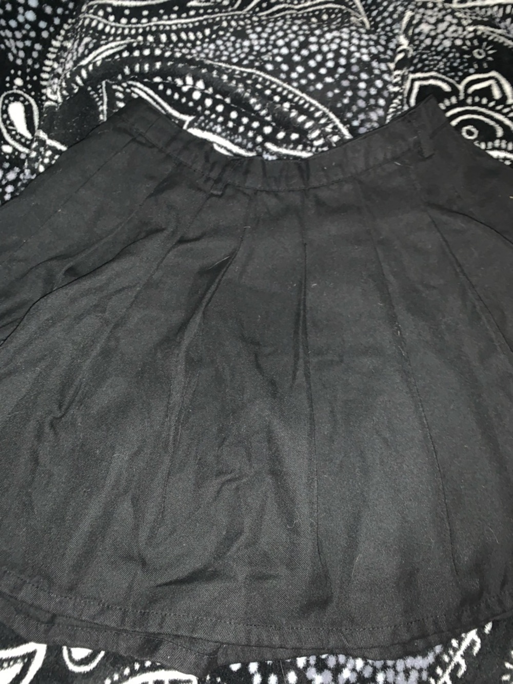 Hot Topic Black Circle Skater Skirt